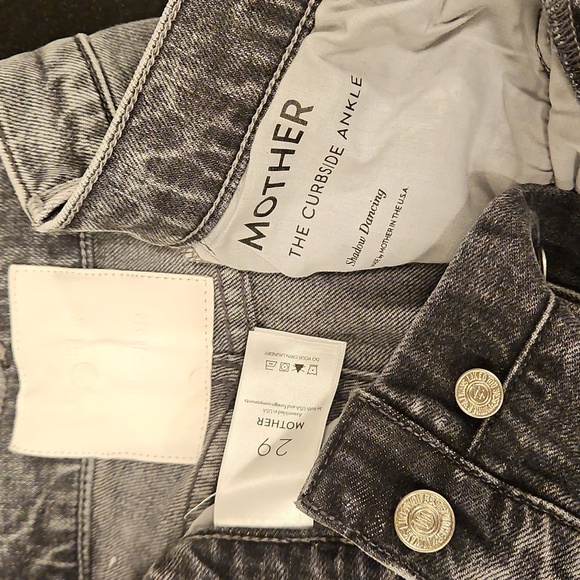 💕MOTHER SUPERIOR💕 The Curbside Ankle Jeans ~ Dancing Shadow Grey 29 NWOT - Picture 15 of 16